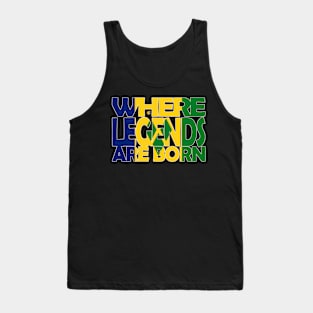 St Vincent Flag - Where Legends Are Born - Soca Mode Tank Top